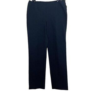 Nina McLemore Black Pants 14 Office Business Casual Capsule Minimalist Stretch